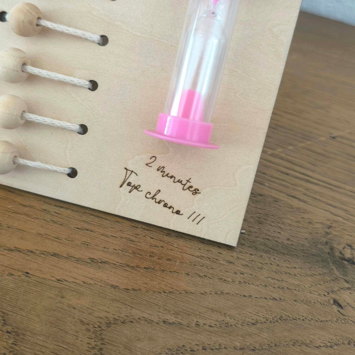 tableau rituel du brossage de dents en bois pour enfants