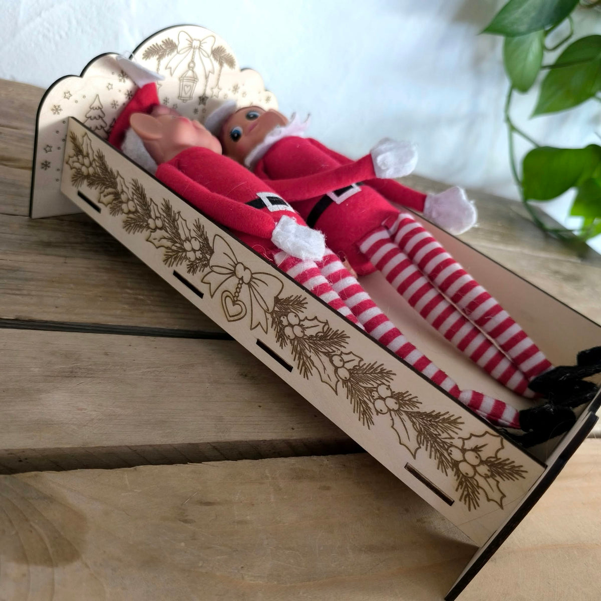 Décoration de Noël - Lit Lutins