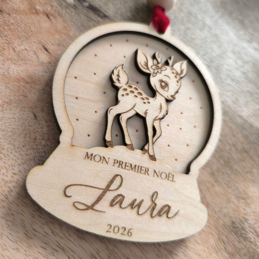 Suspension de Noël - Mon premier Noël avec faon